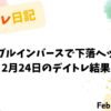原油高と日経平均下落に対応した2月24日のデイトレード結果