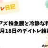勤務変更で掴んだデイトレードチャンス｜4月18日の収支報告