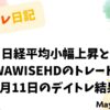 日経平均小幅上昇とSINWAWISEHDのトレード反省｜5月11日のデイトレ結果