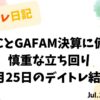 FOMCとGAFAM決算に備えた7月25日のデイトレ結果をまとめた日記アイキャッチ画像
