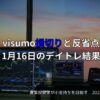 1月16日のデイトレ結果｜TSMC決算と半導体関連株の動向