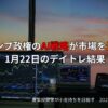 2025年1月22日のデイトレード結果と米国AI投資による市場影響