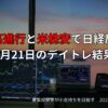 4月21日のデイトレ結果と収支報告
