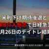 【収支報告】米利下げ期待後退とFRB介入懸念で日経急落｜8月26日のデイトレ結果