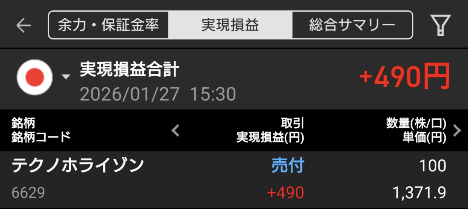 【投資記録】米国株堅調と円高一服の一日｜1月27日の投資記録