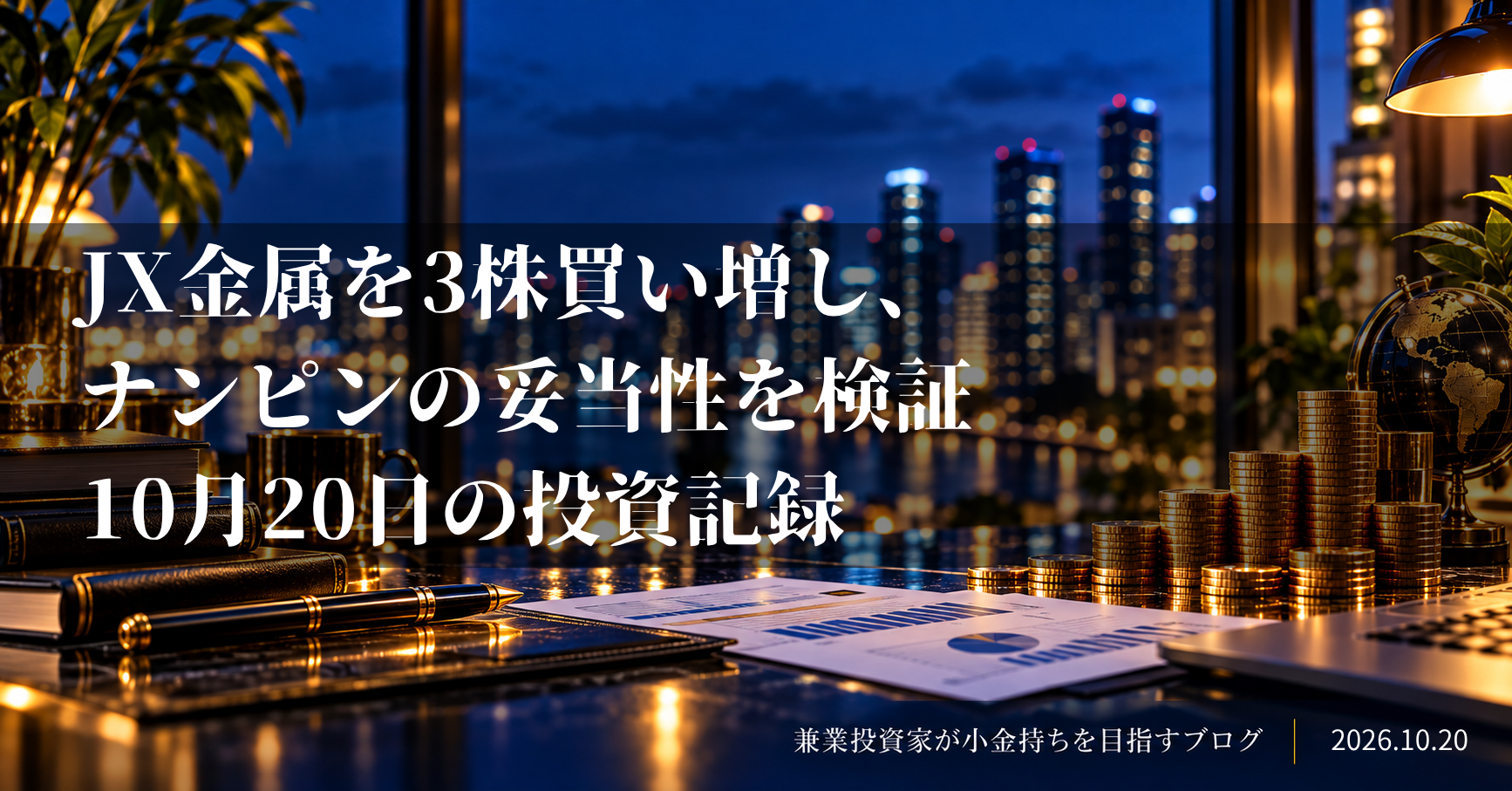 コインを積み上げた投資イメージ