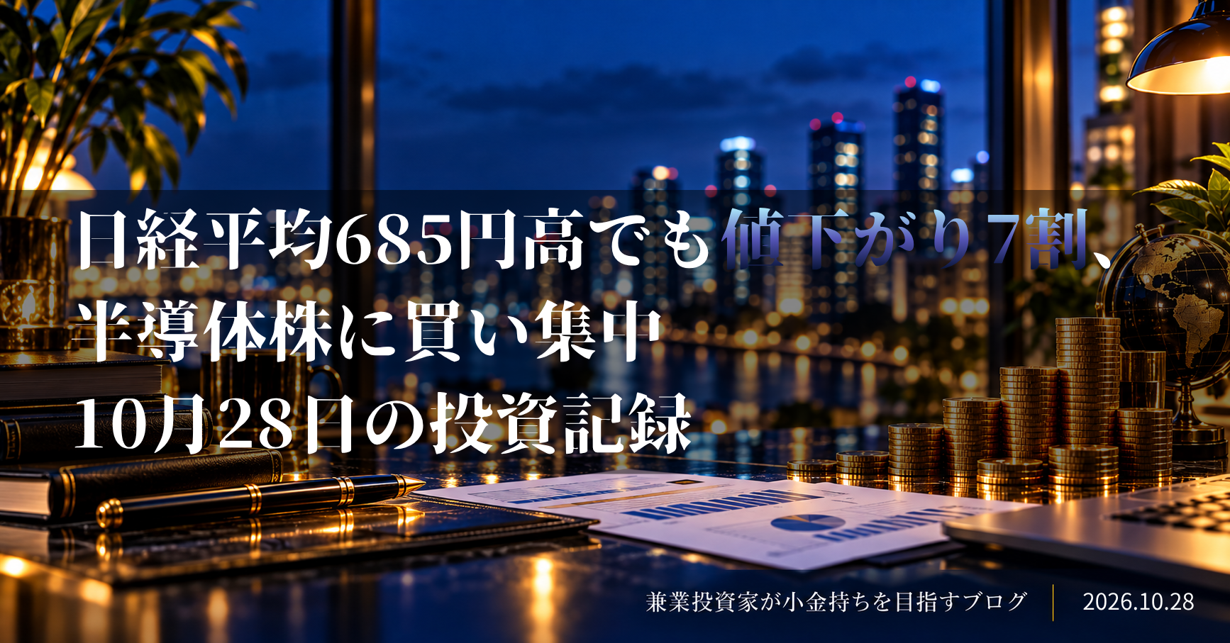 コインを積み上げた投資イメージ