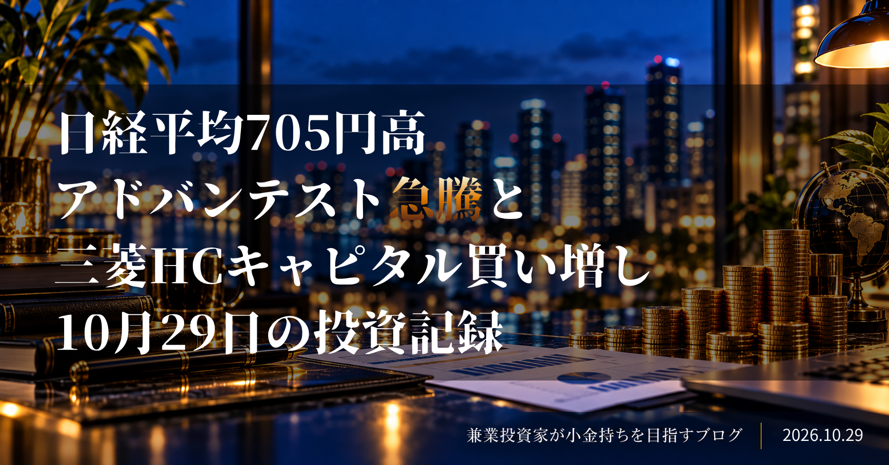 コインを積み上げた投資イメージ